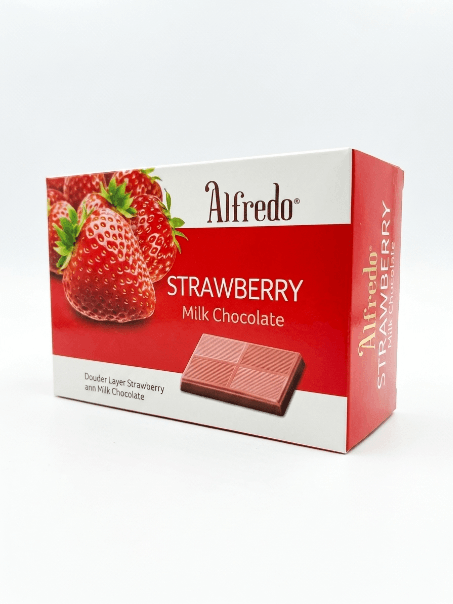 ALFREDO DOUBLE LAYER STRAWBERRY MILK CHOCOLATE 60G