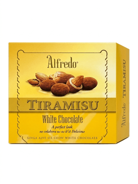 ALFREDO TIRAMISU ALMOND WHITE 65G