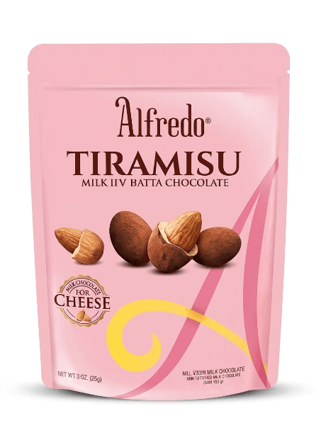 ALFREDO STAND POUCH CHEESE TIRAMISU ALMOND WHITE 300G