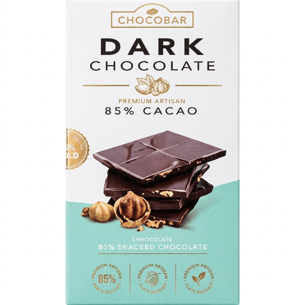 RDD SUGAR FREE PLUS 80%  DARK CHOCOLATE WITH  WALNUT (WITH PREMIX  VITAMIN)
