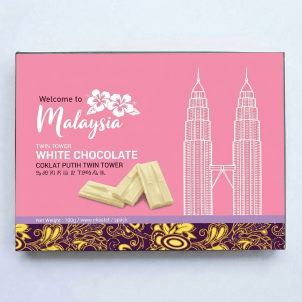 RDD TWIN TOWER WHITE  CHOCOLATE TIN
