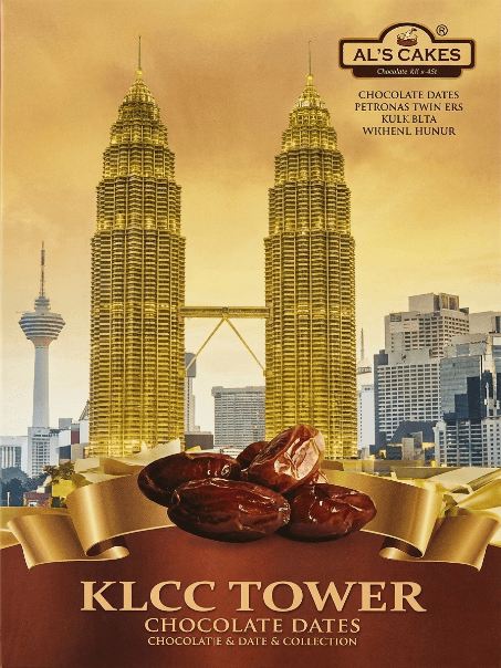 RDD ALMOND NUT COATED  WITH TIRAMISU DARK  CHOCOLATE TIN (KL TOWER)